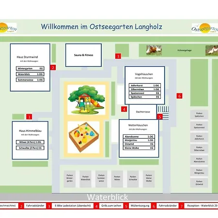 Ostseegarten Langholz - Silbermoewe Bis 6 Pers Appartement Waabs